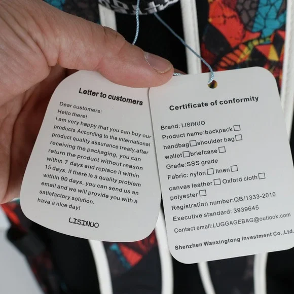 Lisinuo Black Backpack School USB Child Graffiti Large Laptop Sturdy Pad Straps - Picture 7 of 11